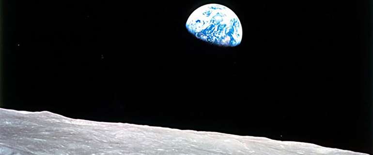 View of Earth from the Moon - Earth Day 2020 50 Year Anniversary Ecohome