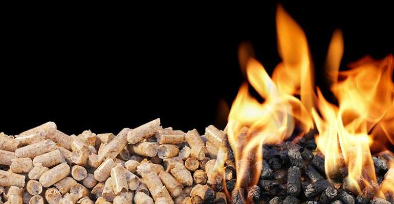 Wood pellet stoves burn efficiently as the fire triangle is tightly controlled
