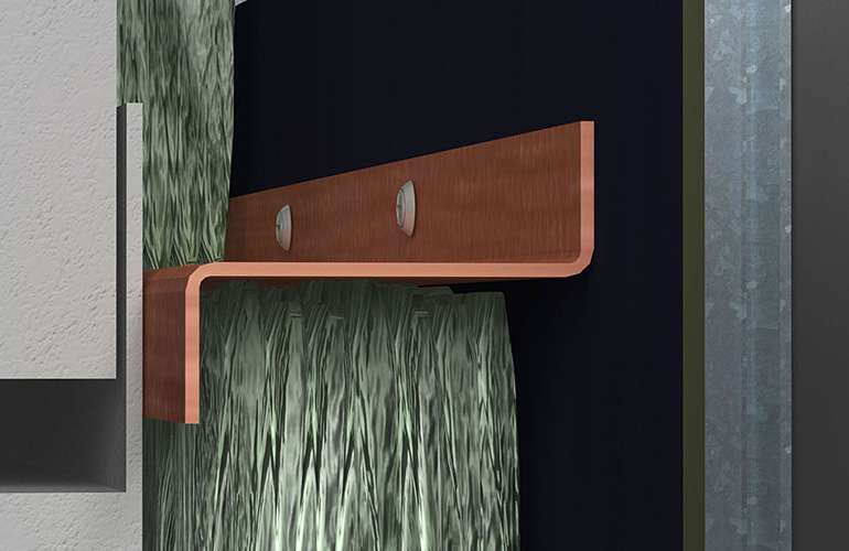 use fiberglass spacers to avoid thermal bridging when attaching exterior insulation 