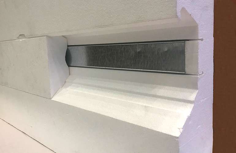 ThermalWall rigid EPS insulation board for insulating the exterior walls of homes