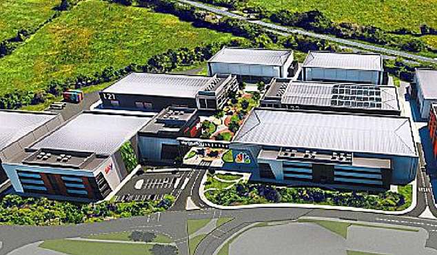 An artist’s impression of Sky’s planned new carbon neutral studios 