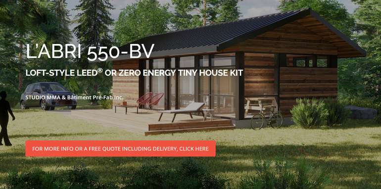 Toronto affordable prefab laneway Tiny House kit home