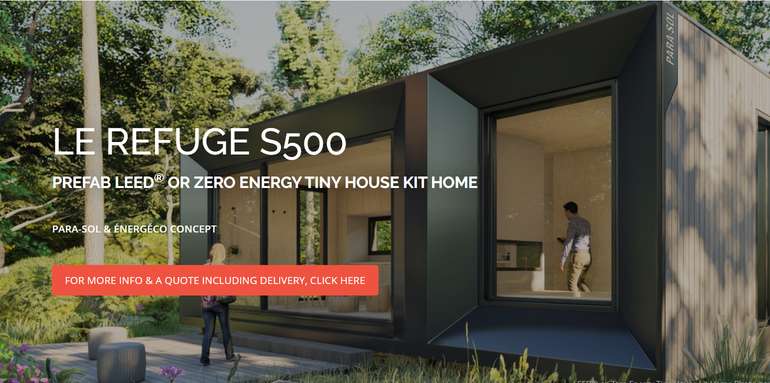 Prefab laneway house kit home for Toronto