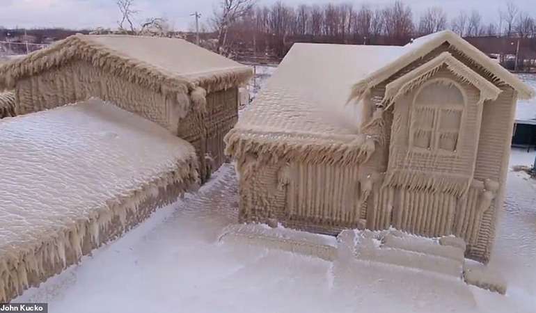 Frozen Ice Homes at Lake Erie - EcoHome