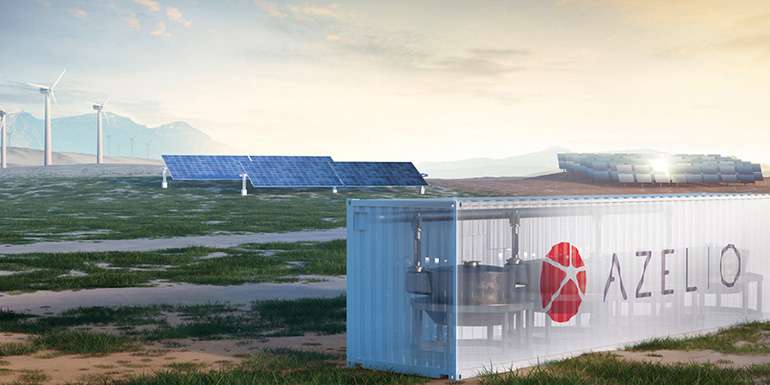 Generating carbon neutral electricity with storage that doesn't need batteries Azelio