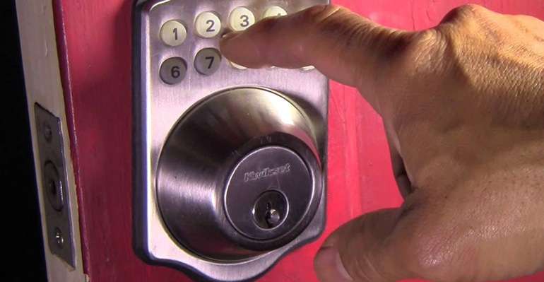 Smart door lock with combination passcode