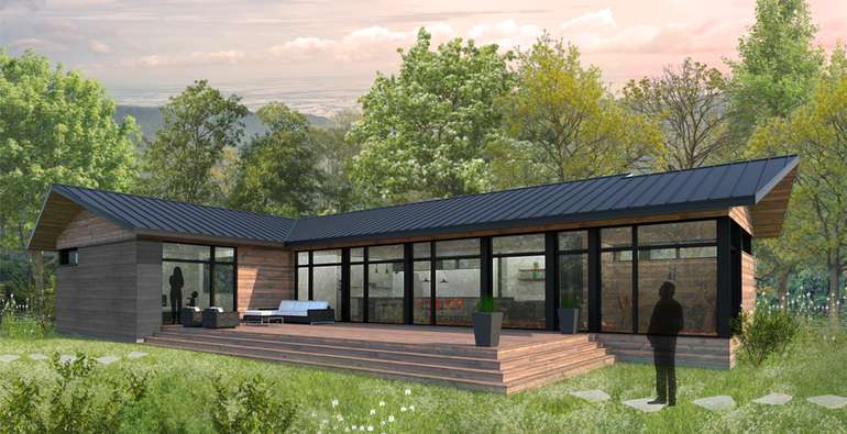 High end 3 bed prefab green kit home that's Affordable - the Abri 1850 BV