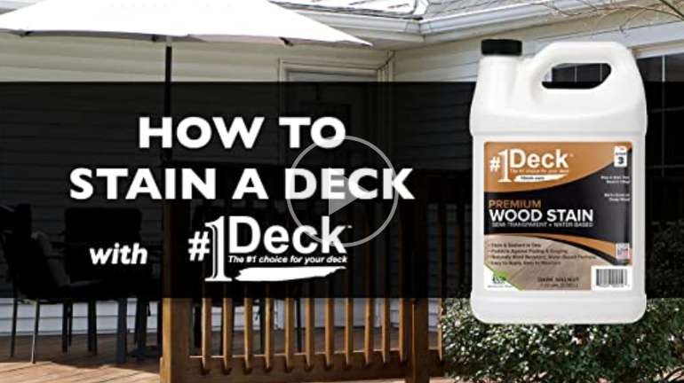 Deck stain system video