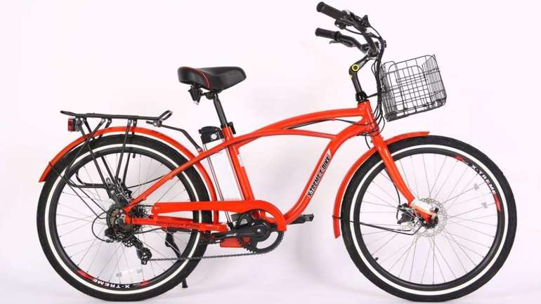 X-Treme Newport Elite 24 Volt Beach Cruiser Electric Bike