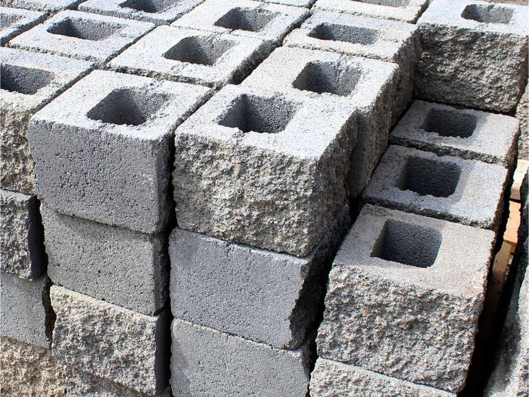 Carbon negative CMU cinder blocks 