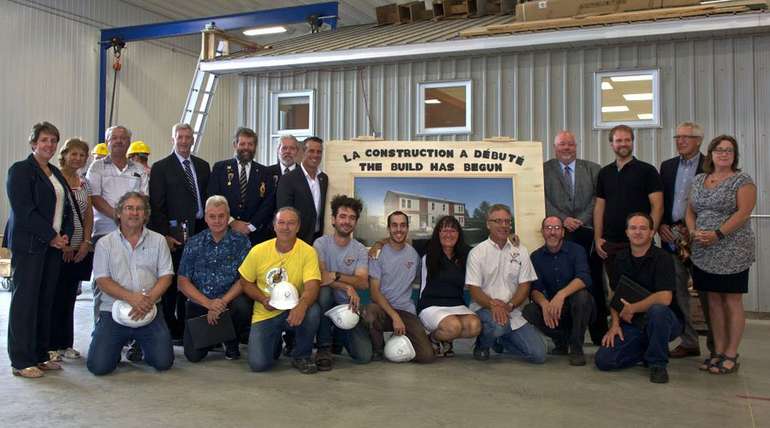 Ecohome helped previously on this Habitat for Humanity project in Quebec