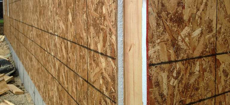 Sheathing insulated with foam can trap moisture in walls. 