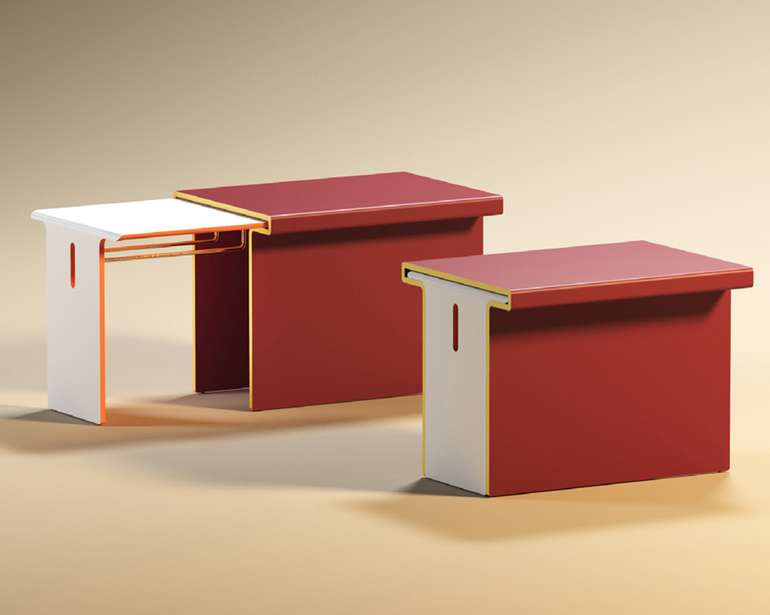 ILO desk honorable mention in the Formica Industrial Design competition