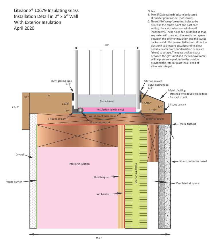How to fit suspended-film sealed units direct into a wall assembly architectural details