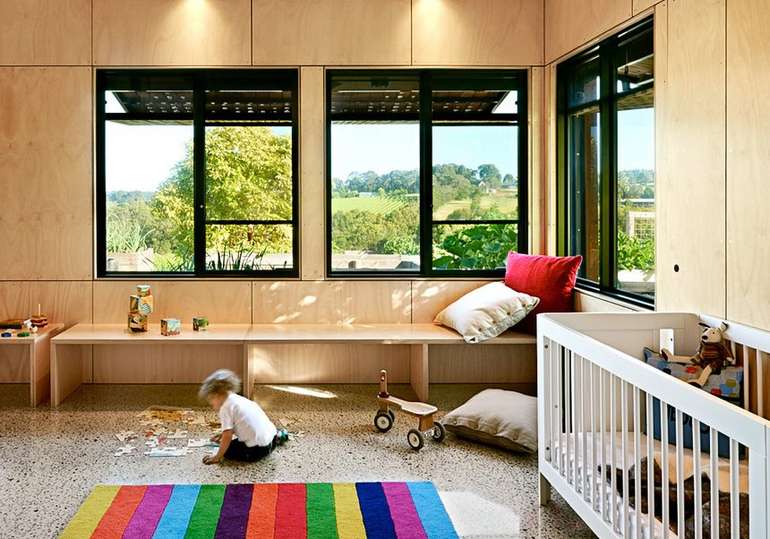Plywood veneer walls panels instead of drywall