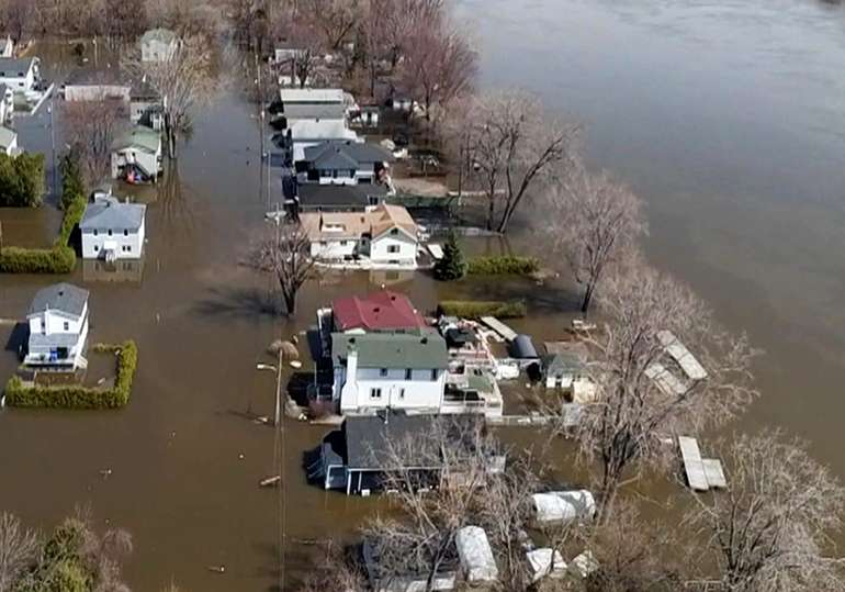 Houses built near rivers are more at risk of flooding due to climate change and rising water levels