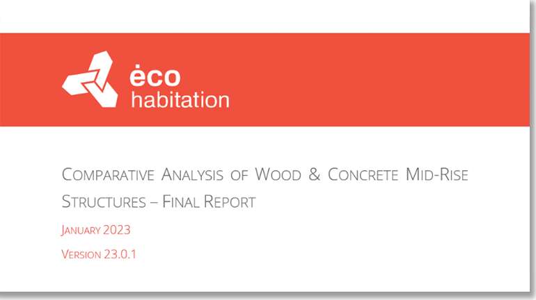 CLT wood frame construction in midrise residential buildings comparison to concrete construction full report v1.1