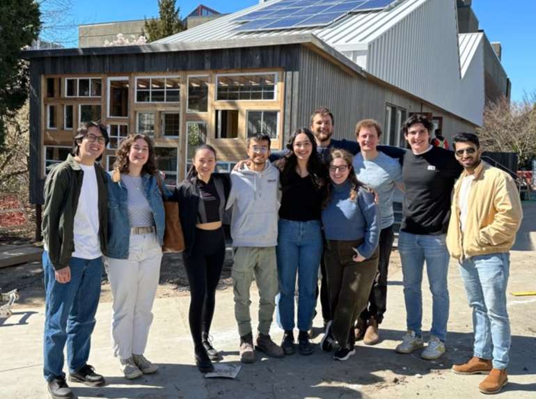 Some of the team from UBC responsible for building the hempcrete Third Space Commons building