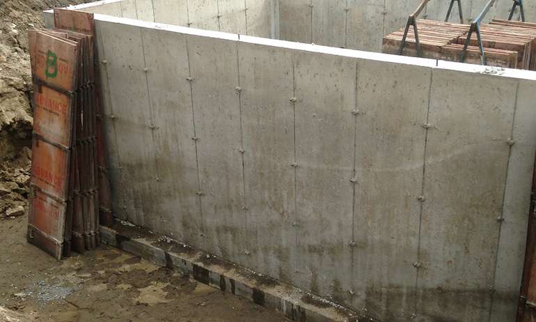 Basement footings stay wet and can cause mold and rot in finished basements