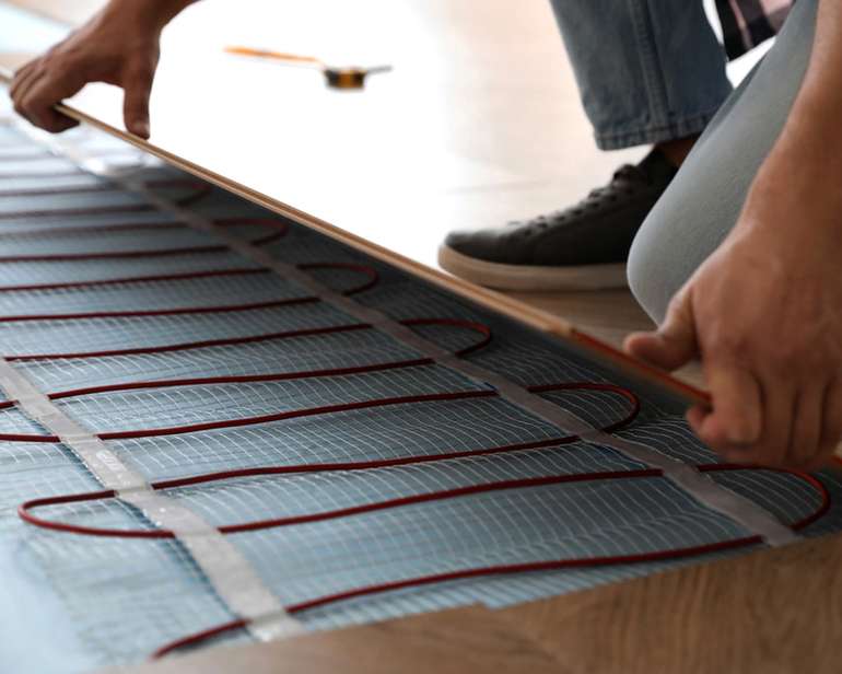 loose wire under floor radiant heating 