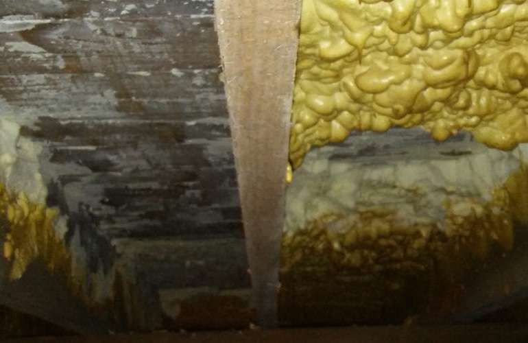 Open cell spray foam v closed cell spray foam comparison - the open cell foam doesn't generally age well and the dust has allergens and toxins in.