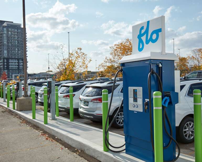 Flow EV public super charger station