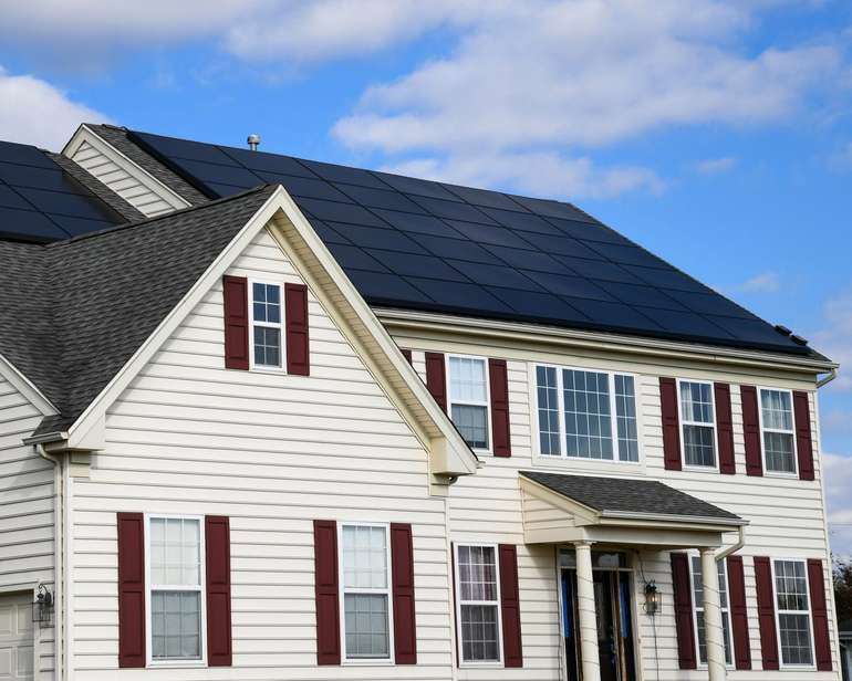 Rooftop PV solar panels can blend in