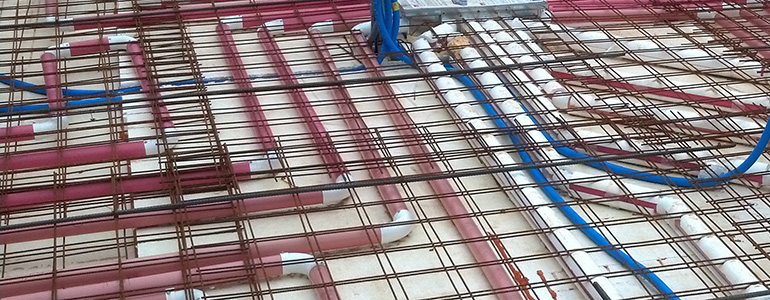 air heated radiant floor