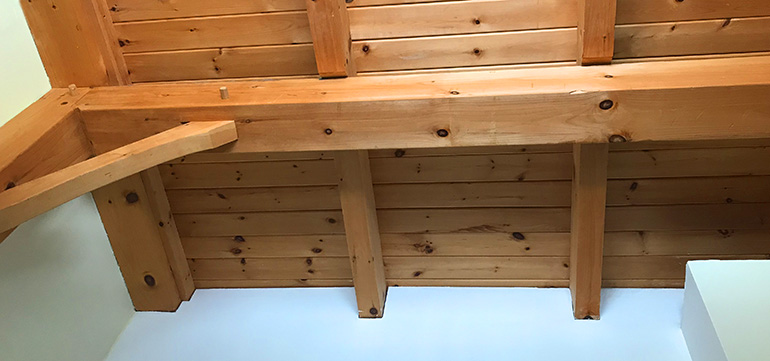 Wood ceiling