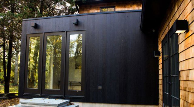 Black Shou sugi ban siding