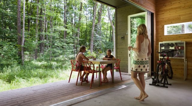 The Fun Box offers Indoor and outdoor living space 