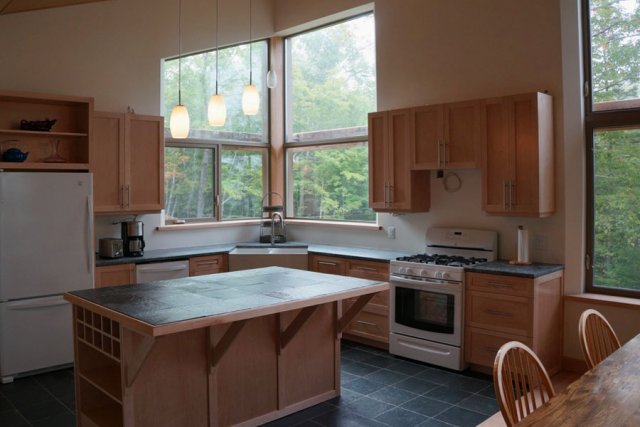 Off grid, passively heated and cooled house in the Gatineau Hills, Quebec