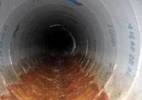 Corroded duct