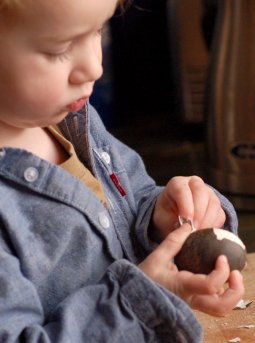 Non-toxic, naturally-dyed Easter eggs