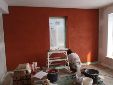 Red Wall Natural Plaster Endeavour Centre